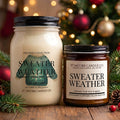 Sweater Weather Soy Candle (Holiday Label)