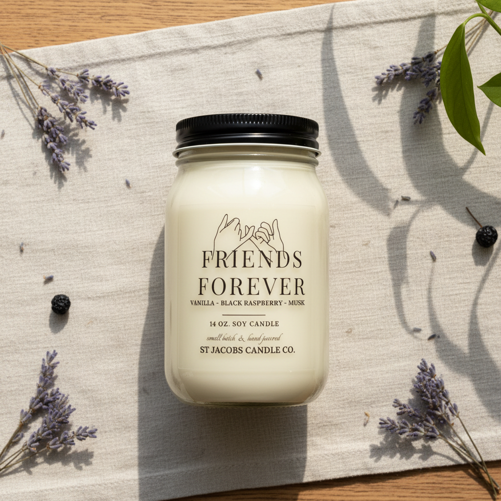 "FRIENDS FOREVER" Natural Soy Candle