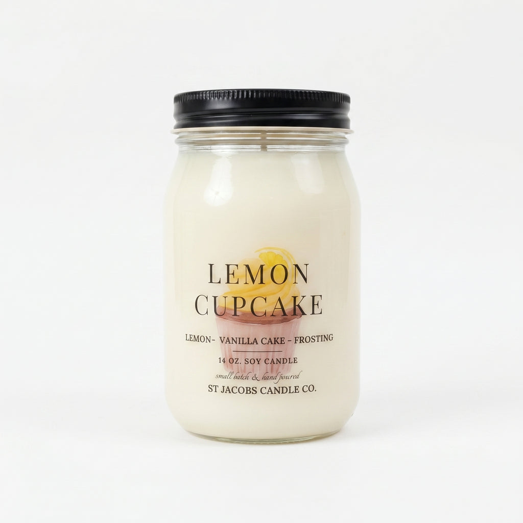 *NEW Lemon Cupcake Soy Candle